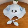 Gorra de Orejas de Conejo Móviles de Malla para Adultos de Verano Tono Igual Celebridad de Internet Igual Linda Bolsa de Aire Pellizcar Oreja Gorra de Pescador