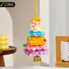 Decoraciones Navideñas Hilo Crochet Campanas Adornos Navideños Creativos Coloridos Adornos Colgantes para Puerta de Entrada Adornos Colgantes para Coche