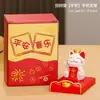 Soporte para Teléfono Gato de la Suerte de Dibujos Animados, Soporte para Tableta y Teléfono Gatito Estilo Chino, Pequeño Adorno Atractor de Fortuna, Regalo de Vacaciones