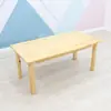 Mesa de arte infantil de madera maciza, mesa para pintar y garabatear en preescolar, juego de mesa y silla de educación temprana, mesa para manualidades y arte, mesa rectangular