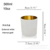 Nuevo frasco de vidrio para velas de 300 ml, galvanizado, chapado iónico, de colores, botella de vidrio spot, taza para velas de aromaterapia