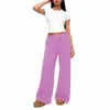 Calça Esportiva Casual de Perna Reta com Forro de Fleece Outono/Inverno 2026, Calça de Perna Larga para Homens, Cor Sólida, Estilo Europeu e Americano