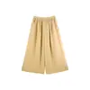 Ropa para mujer transfronteriza al por mayor: populares, fluidos, de pierna ancha, cintura elástica, corte holgado, seda de hielo, pantalones casuales de pierna recta HBZW800728