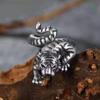 Anillo de Tigre de Plata Tailandesa retro anillo vivo anillo para hombre Zodíaco apertura poderoso dominante anillo para hombre al por mayor