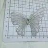 Tecido de Malha de Alta Qualidade com Furos Quentes Borboleta Tridimensional DIY Sapato Tamanco Flor Sapato Fivela Acessórios Grampo de Cabelo Ornamento de Cabelo Materiais