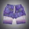 Pantalones cortos de playa de doble capa con estampado digital 3D de la serie Longzhu. Suministro caliente del comercio electrónico transfronterizo de Amazon.