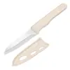 Cuchillo para fruta con mango de color estilo nórdico, cuchillo multiusos de acero inoxidable, pelador, utensilio de cocina, pelador portátil para frutas y verduras