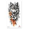 25 Nuevos Tatuajes Adhesivos de Flores de Medio Brazo Flor Tribal India Animal Tigre León Europeo y Americano