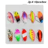 Set de señuelos para trucha, 10 piezas, jigs metálicos de 3 g/5 g para pesca de lucio y trucha, aparejos