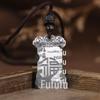 Golden Deer King puro prata sorte quadrado pingente artesanato vintage nuvem auspiciosa superfície fosca 999 prata no-matter marca feminina conjunto de corrente