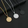 Transfronteiriça Nova Tendência Popular Marca Personalizada Aço Inoxidável Redondo Corrente de Suéter Pingente Joia Masculina Nicho Pingente Atacado