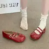 Zapatos Planos de Moda para Mujer de Tacón Bajo para Primavera y Otoño 2026 Nuevo Estilo Zapatos Planos Mary Jane de Piel con Suelas Suaves Antideslizantes y Mocasines Súper Populares