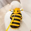 Roupas para Gatos para Outono e Inverno, Moletom Quente de Lã Fina, Adequado para Gatos Ragdoll Azuis e Cachorros, com Fixação para Guia, Roupa de Pet de Duas Pernas Estilo Abelha
