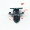 Fivela de forro de para-lama painel de porta coleção completa de vários tipos de clipe de parafuso de expansão alongado de plástico para para-lama de automóvel