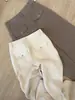 Calça de Linho de Alta Qualidade de Perna Larga para Mulheres 2026 Novo Verão Estilo Lazy Old Money Temperamento Versátil Casual Calça Reta