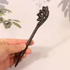 Grampo de Cabelo de Ébano Finamente Esculpido, Acessórios de Cabelo de Estilo Antigo, Novo Grampo de Cabelo de Sândalo Chinoiserie de Alta Qualidade, Grampo de Cabelo de Madeira, Acessórios de Cabeça da Dinastia Han