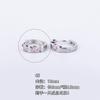 Hengguang 316L Cobre Banhado a Ouro Micro-Incustado Zircônia Rosa Conjunto Mais Vendido Joias para Piercing Brincos Studs Studs de Osso da Orelha Atacado