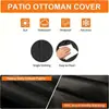 Funda para mesa de exterior, un artículo popular para ventas transfronterizas, protege los muebles de jardín y patio de la intemperie del agua, el sol y el polvo.