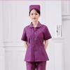 Mono de enfermera de hospital con traje morado dividido, manga corta y manga larga, para sala de operaciones, departamento de emergencias, uniforme médico para mujeres