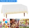 Mantel Peva Negro con Puntos Dorados en Stock Mantel Desechable Rectangular Impermeable y a Prueba de Aceite Decoración de Mesa para Fiesta de Vacaciones