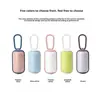 Dispensador de Sacos para Fezes, Porta-Sacos de Fezes Portátil para Animais de Estimação com Clipe Mosquetão, Fixação para Guia para Passeio, Caminhada, Viagem, Livre de BPA, Fácil de Reabastecer, Cabe em Sacos de Fezes de Tamanho Padrão