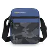 Bolso cruzado vertical para hombre, tela Oxford, estampado de camuflaje