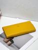 Cartera de cuero para mujer de piel de vaca de capa completa con cremallera, monedero con cremallera, una generación de cuero largo para mujer