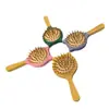 En Stock Gato de Dibujos Animados Bambú Cojín de Aire Peine Antiestático Niños Niñas Cojín de Aire Masaje Peine de Maquillaje Peine Portátil para el Cuidado del Cabello