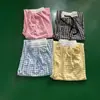 Calça Xadrez Texturizada Dopamina para Mulheres, Estilo Verão Fino com Caimento Fluido, Calça Casual Preguiçosa de Perna Larga, Marca Tendência
