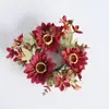 Guirlanda de Velas com 3 Margaridas Jantar Romântico de Dia dos Namorados Decorações de Mesa Adereços para Sessão de Fotos Decoração de Mesa