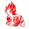 Pegatinas populares de comercio exterior anime Dragon Ball Wukong pegatinas decorativas para rasguños de ventana de coche motocicleta modificada pegatinas de coche de anime