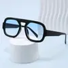 Nuevas Gafas de Sol de Moda Retro Versátiles Hip-Hop Europeas y Americanas Protección Solar para Vacaciones al Aire Libre Ciclismo Gafas de Sol de Tendencia Transfronterizas