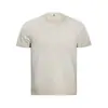 Camiseta de Manga Corta Vintage Lavada Color Crudo Wasteland para Hombre, Estilo Verano, Punk Retro, Algodón Puro, Cuello Redondo, Camiseta Casual Holgada