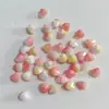 Mabe Iridiscente Dos Tonos Diamante Forma de Corazón Luminoso Irregular Cuentas DIY Cadena de Teléfono Llavero Accesorio