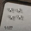 Manicura Conservadora del Color Plata Lazo Mariposa Manicura Circonita Diamante de Alta Calidad Incrustado Accesorios de Decoración para Uñas