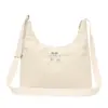 Bolsa de Ombro Feminina, Bolsa Transversal Casual Leve de Nylon Transfronteiriça, Bolsa Tote Versátil de Grande Capacidade, Bolsa de Lona Vermelha