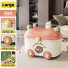 Caja de Almacenamiento para Juguetes Infantiles, Caja de Almacenamiento Doméstica de Gran Capacidad para Snacks, Ropa y Juguetes de Bebé, Caja de Almacenamiento Móvil