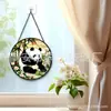 Adornos Colgantes de Vidrio de Panda Transfronterizo Decoraciones de Ventana de Cuatro Estaciones Atrapasoles de Jardín