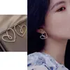 Aretes de Aro de Metal Estilo Francés, Aretes de Aro Sencillos, Nuevo Diseño de Nicho de Moda, Aretes Únicos y Elegantes para Mujer, Hacen que el Rostro Parezca Más Pequeño