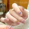 Pedrería Imitación Color Caramelo para Uñas de Corte 33, Pedrería Redonda Súper Brillante con Base Puntiaguda, Pedrería Apilada para Uñas DIY, Decoraciones de Pedrería para Uñas Estilo Ins