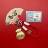 Nova Bolsa da Sorte de Ouro Puro 999 da Shuibei Chaveiro Pingente de Bolsa Corrente para Celular como um Pequeno Presente Personalizado para Amigos
