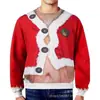 Sudadera Pullover Informal con Estampado Navideño de Muñeco de Nieve, Cuello Redondo, Talla Europea Nueva, para Hombre y Mujer, Transfronteriza