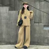 Conjunto de Suéter de Moda Otoñal para Niñas, Atuendo de Dos Piezas de Punto Grueso de Moda para Niñas Mayores, Estilo Primavera y Otoño