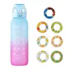 1000ml Copo com Fragrância Amazon Explosions Copo de Água Brincalhão com Anel de Fragrância Copo de Água Esportivo Copo com Tubo de Sucção 7 Anéis