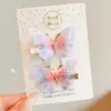 Pinza para el pelo de mariposa para niñas, accesorio para el pelo de niños hada linda princesa, horquilla al por mayor, pinza para flequillo, pinza lateral