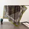 Nuevo Estilo Old Money Patrón Espiga Algodón y Lino Bufanda Cuadrada Pequeña Pañuelo para la Cabeza de Terciopelo Imitación Chal Protección Solar Bufanda para el Cuello Bufanda para Mujer