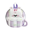 Mochila Escolar Casca de Ovo de Bebê para Jardim de Infância Desenho Animado Fofo Copo de Chá de Leite Mochila para Meninos e Meninas Transfronteiriça Nova Mochila Infantil