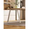 Soporte de pata de mesa curva de lujo ligero tocador escritorio mesa de comedor pata base de soporte de gabinete mesa de isla soporte mostrador de bar pata de un solo lado
