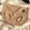 Roupa íntima feminina sem costura de seda amoreira 10A, cintura média, seda gelada, esportiva, para yoga, respirável, amigável à pele, sem incômodo na parte de trás, tipo triângulo