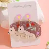 Pendientes Europeos y Americanos de Cocodrilo Rosa Gato Erizo Flamenco Ponis Pendientes Distintivos Pendientes Simples Creativos Pendientes